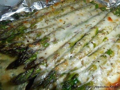 Cheesy Baked Asparagus