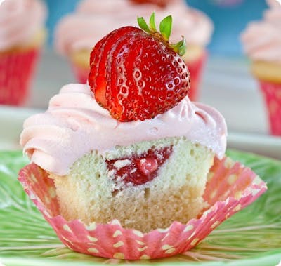 Strawberry Shortcake Cupcakes 