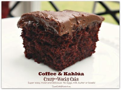 Coffee & Kahlua Crazy Cake