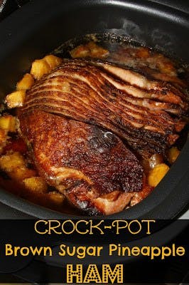 Crock-Pot Brown Sugar Pineapple Ham