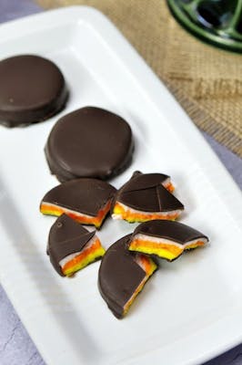 Candy Corn Peppermint Patties 