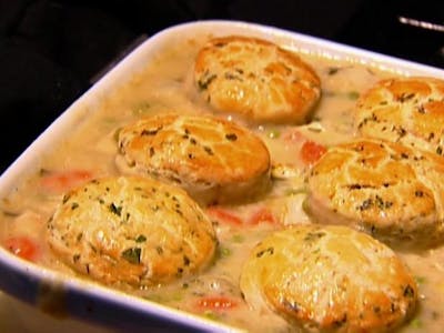Chicken Stew with Biscuits