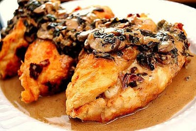 Stuffed Chicken Marsala (Olive Garden Recipe Adaptation)