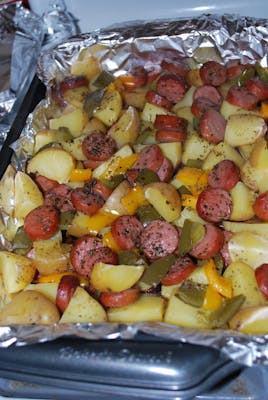 Smoked Sausage and Potato Bake