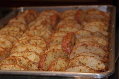 Spicy Parmesan Roasted Potatoes