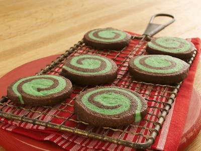 Chocolate Mint Pinwheels