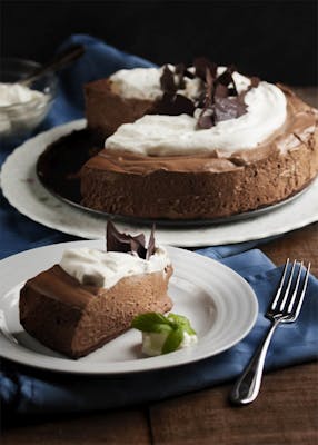 Dark Chocolate Mousse Pie