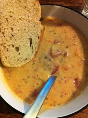 Tomato Basil Parmesan Soup 