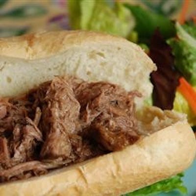 Slow Cooker Italian Beef For Sandwiches