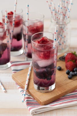 Red White and Blue Vanilla Bean Spritzer