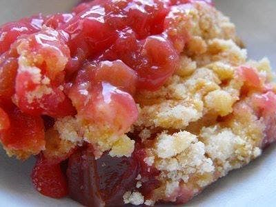 Rhubarb Dump Cake